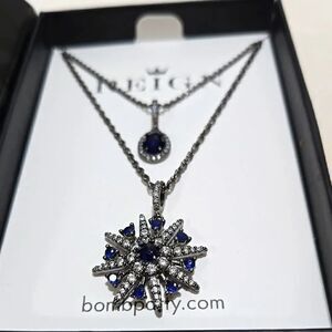 Reign Sapphire & Quartz Necklace